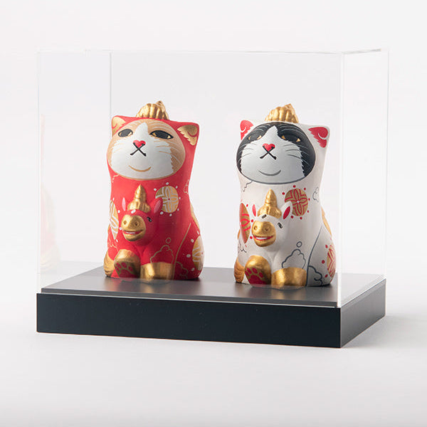 みんなのカオデカクン「天馬猫」紅白セット用ディスプレイケース
