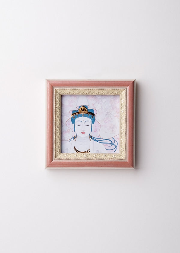 桜結び(4月) ミニ箔アート版画 木綿花作