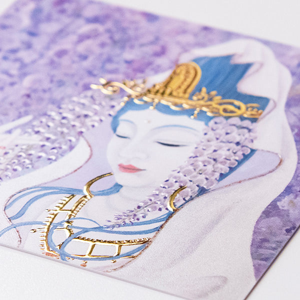 藤結び(5月) ミニ箔アート版画 木綿花作