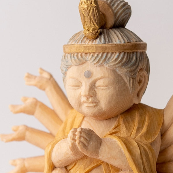 定額山壽量院 祈祷開眼 仏屋さかい『童仏 千手観音菩薩』
