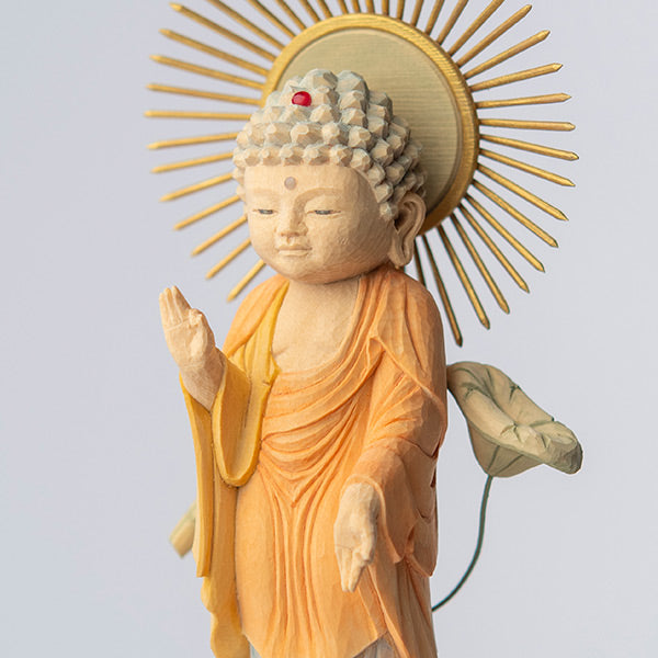 仏屋さかい 童仏 仏壇用御本尊「阿弥陀如来立像」真宗大谷派(御東向け)
