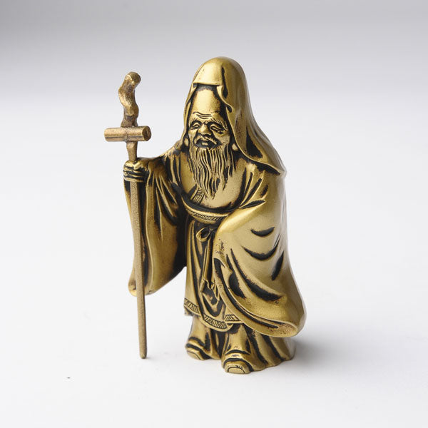 福禄寿 合金製 古美色仕上げ 牧田秀雲原型