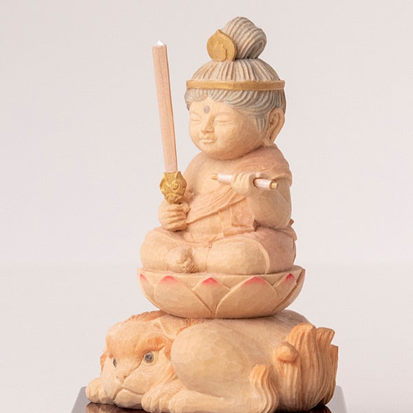 定額山壽量院 祈祷開眼 仏屋さかい『童仏 文殊菩薩』