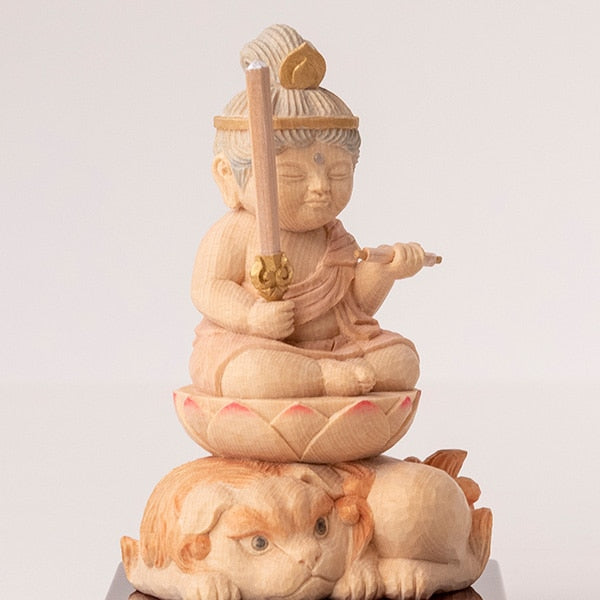 定額山壽量院 祈祷開眼 仏屋さかい『童仏 文殊菩薩』