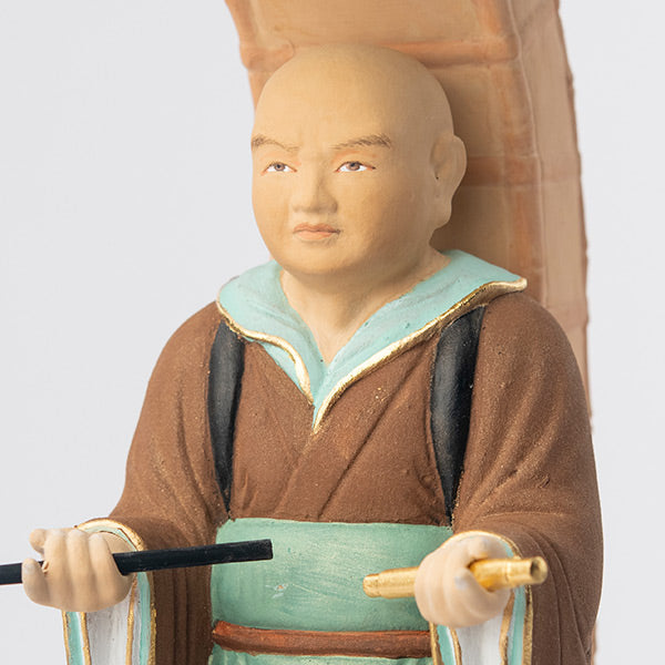 木造 玄奘三蔵像 酒井豪原型 篁千礼彩色