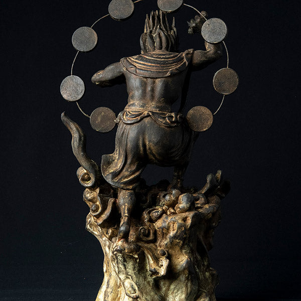 リアル仏像 木造 雷神像 篁千礼現存彩色