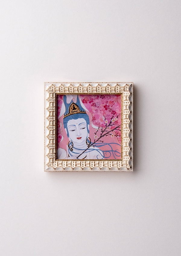 梅結び（2月） ミニ箔アート版画 木綿花作