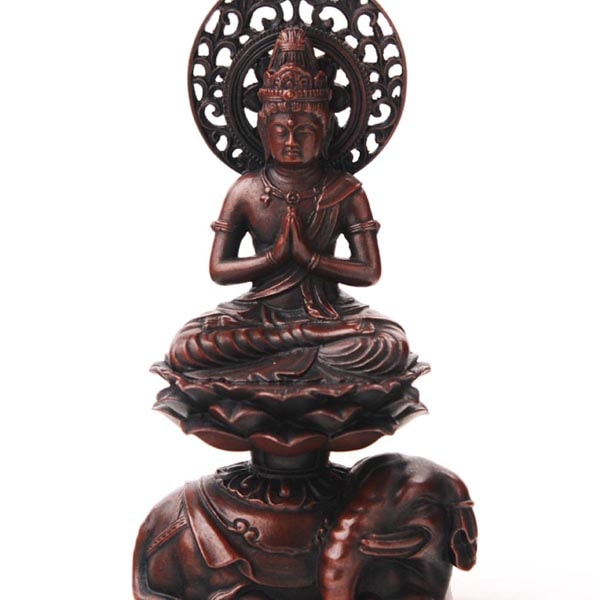 普賢菩薩 - 総高14.5cm　銅製　高岡銅器