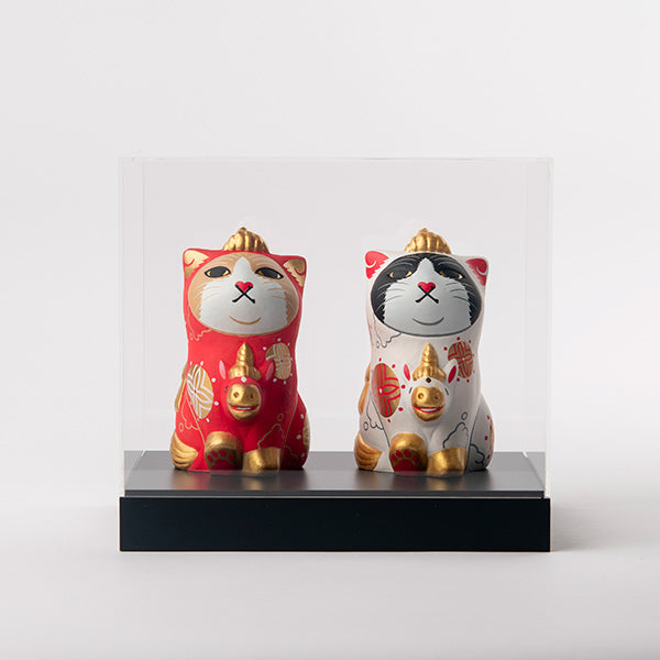 みんなのカオデカクン「天馬猫」紅白セット用ディスプレイケース