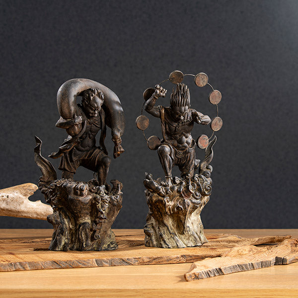 リアル仏像 木造 雷神像 篁千礼現存彩色