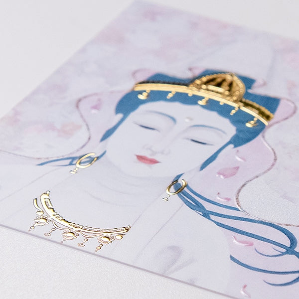 桜結び（4月） ミニ箔アート版画 木綿花作