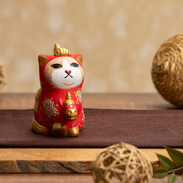 みんなのカオデカクン「天馬猫」（紅）