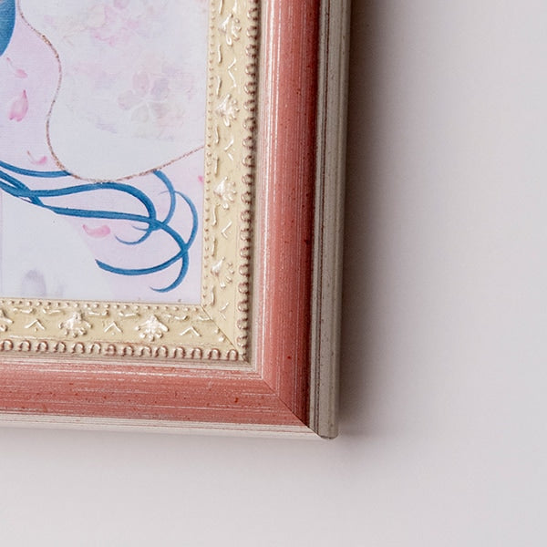 桜結び（4月） ミニ箔アート版画 木綿花作