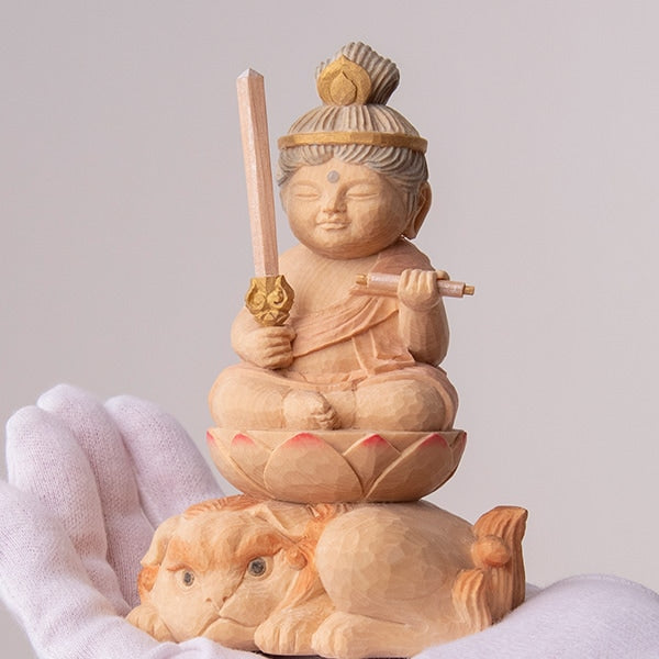 定額山壽量院 祈祷開眼 仏屋さかい『童仏 文殊菩薩』