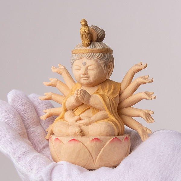 定額山壽量院 祈祷開眼 仏屋さかい『童仏 千手観音菩薩』