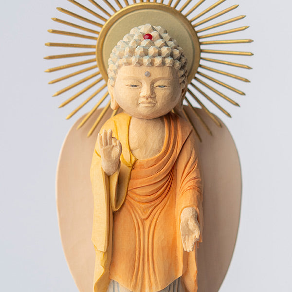 仏屋さかい 童仏 仏壇用御本尊「阿弥陀如来立像」本願寺派（御西向け）