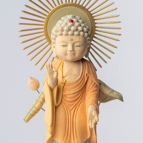 仏屋さかい 童仏 仏壇用御本尊「阿弥陀如来立像」真宗大谷派（御東向け）