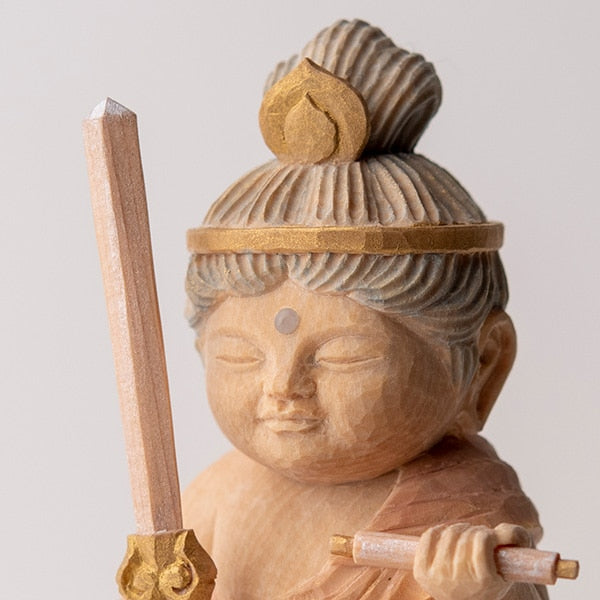 定額山壽量院 祈祷開眼 仏屋さかい『童仏 文殊菩薩』