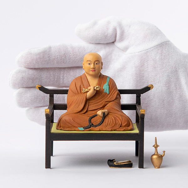 木造 弘法大師坐像 身丈2寸