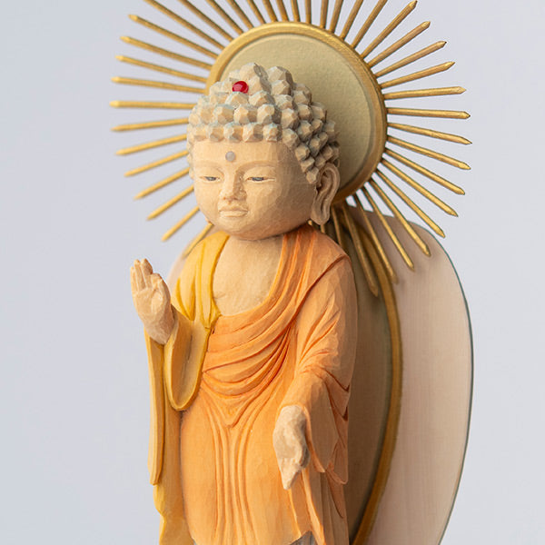 仏屋さかい 童仏 仏壇用御本尊「阿弥陀如来立像」本願寺派（御西向け）