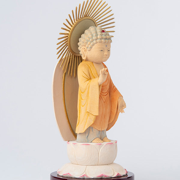 仏屋さかい 童仏 仏壇用御本尊「阿弥陀如来立像」本願寺派（御西向け）