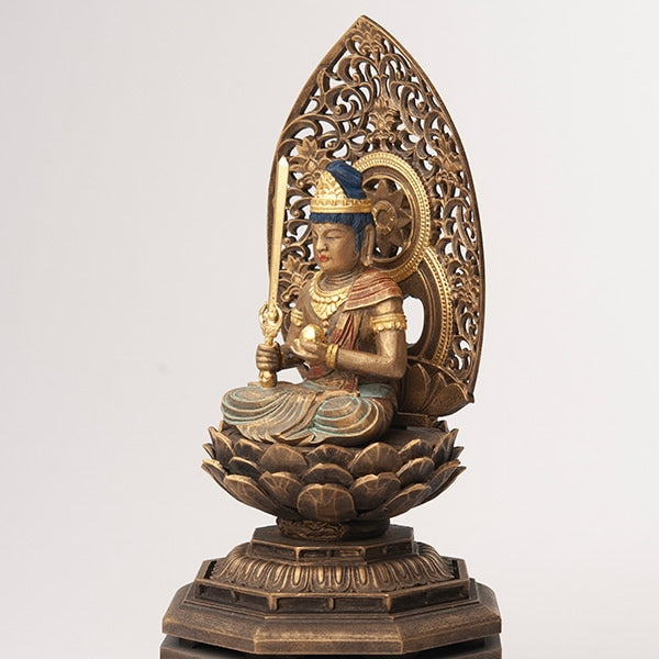 虚空蔵菩薩 丑・寅年の守護本 尊身丈2寸 古美彩色仕上げ