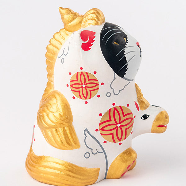 みんなのカオデカクン「天馬猫」（白）