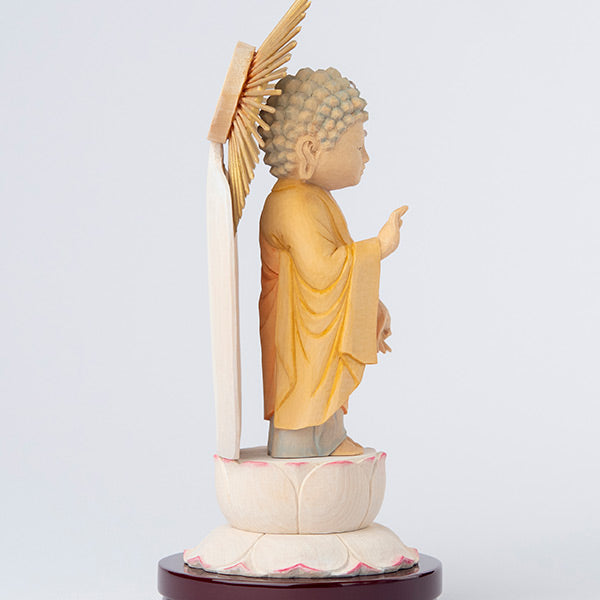 仏屋さかい 童仏 仏壇用御本尊「阿弥陀如来立像」本願寺派（御西向け）