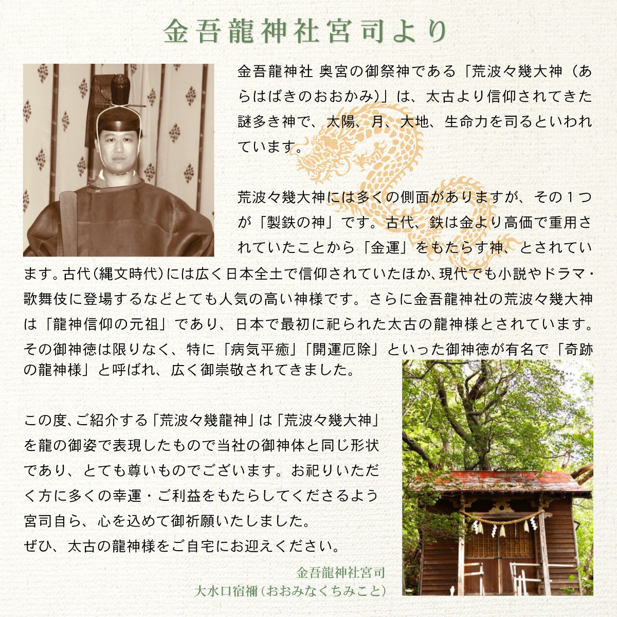 金吾龍神社公認『荒波々幾龍神』